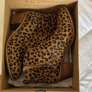 UGG Leopard Print Ankle Booties